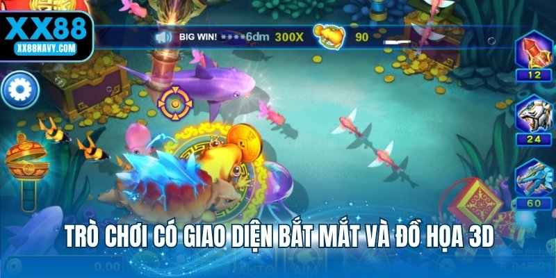 Trò chơi có giao diện bắt mắt và đồ họa 3D